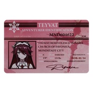 Genshin Impact Anime Identification ID Card PVC Photocard Figure Cosplay Collection Card