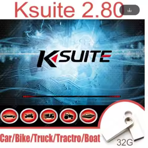 Latest Ksuite 2.80 software works with K E S V2 V5.017 RSA Error Unlock Fixed for Car Truck Bicycle 