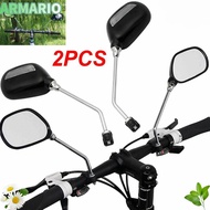 IARMARIOQR Motorcycle Rearview Mirror Adjustable Reflector Accessories Handlebar Back Sight Light