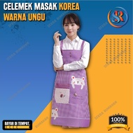 Celemek Masak Untuk Kerja Dewasa Cafe Anti Air Clemek Celmek Celemek Masak Bahan kain Katun Dewasa A
