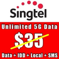 Singtel Prepaid $35 Unlimited 5G 4 Week Data Plan Top Up / Recharge/ 手机充值