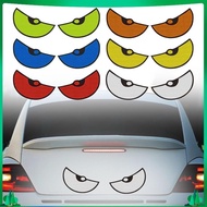 [Isuwaxa] Big Eyes Car Sticker Self Adhesive Cartoon Reflective Sticker Air Sticker Motorcycle Sticker for Wall