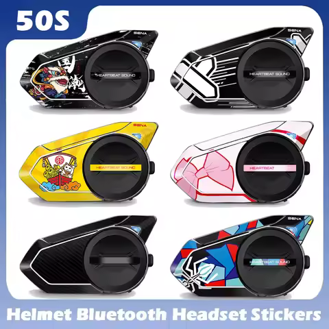 For SENA 50S sena 50s Motorcycle Helmet Bluetooth Headset Decorative Stickers Earphone Headphone Pro