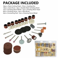 Mata Bor Tuner 1 Set Lengkap Set 105 Pc Mata Bor Tuner Poles Potong Ampelas Gerinda Dremel Bor Mini