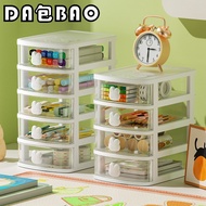 5 Tier Transparent Desktop Storage Drawer Desk Organizer Office Home Stationery Cosmetic Storage Box Laci Meja 桌面收納盒抽屜式