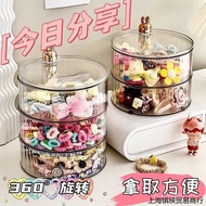 Hair Tie Desktop Rubber Band Small Jewelry Storage Box Hair Clip Girls Children Anti-dust Head Rope 