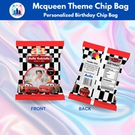 Mcqueen Race Car Theme Personalized Birthday Chip Bag