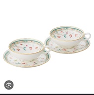 【全新】日本家俱名牌 Noritake 骨瓷茶杯套裝 [BRAND NEW] Noritake Hana Sarasa floral teacup and saucer set