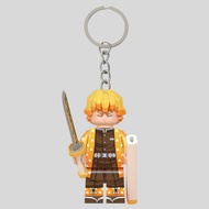 GANTUNGAN Zenitsu LEGO Keychain | LEGO Zenitsu Keychain | Demon Slayer Series