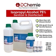 Isopropyl Alcohol IPA 75% Hand Sanitizer &amp; Disinfectant