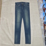 Celana Panjang Longpants Jeans Skinny Azul Blue Washed Fading Original