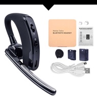 Baofeng Three-Generation K-Head Walkie-Talkie Wireless bluetooth Headset PTT Transmitter Button blue
