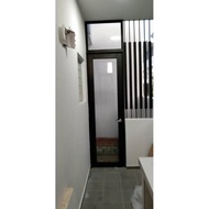 toilet aluminium glass door