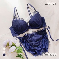 Palissee 3-way double strap nice fit bra tie-side panties set (Sizes A-F)(38173602)(Direct from Japa