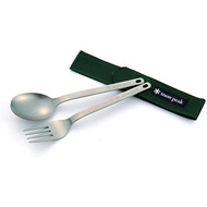 Snow Peak, Titanium Folk and Spoon Set, camping, glamping, outdoor, [Direct From Japan]