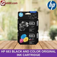 HP 683 COLOR ORIGINAL INK CARTRIDGE @ 200 Pages HP 683 BLACK ORIGINAL INK CARTRIDGE @ 400 Pages
