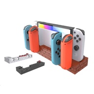 [Enjoy the small store] แท่นชาร์จ4พอร์ตพร้อมช่องเสียบเกม8ช่องสำหรับ Nintendo Switch Joy Con