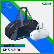 Yonex BA340CR Badminton Bag Black and White - Large Capacity - Separate Shoe Compartment - Convenien