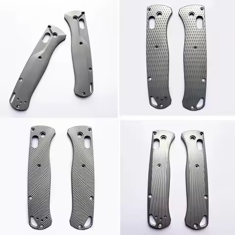 1 Pair Custom MadeTitanium Alloy Handle Scales for Benchmade Bugout 535 Knives
