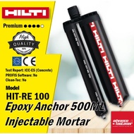 Hilti HIT-RE 100 Epoxy Anchor 500ML Injectable Mortar