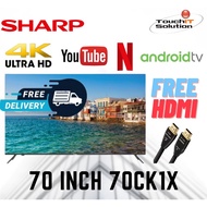 Sharp 70 inch 70CK1X 4K UHD ANDROID TV The X4 Engine Master Processor