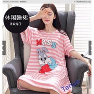 Plus Size L-4Xl Pregnant Sleepwear Duster Pajama For Women ，assorted