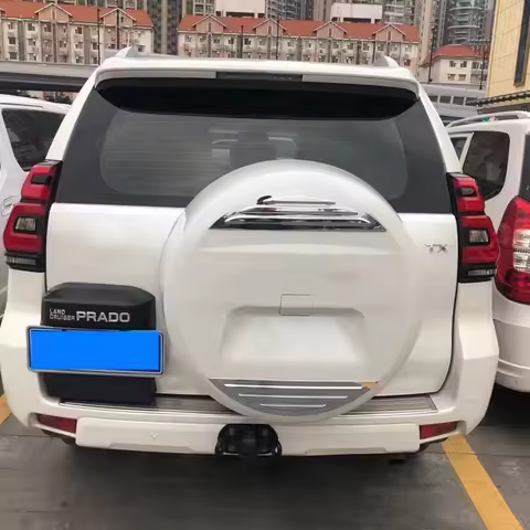 For Toyota Cruiser Prado FJ150 2018 2019 2020 2021 2022 2023 Chrome Rear Spare Tire Cover Letter Str