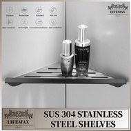 [SG Seller]SUS 304 Stainless Steel Shelf Gold Shelf Bedroom Shelf Bathroom Shelf Simple installation