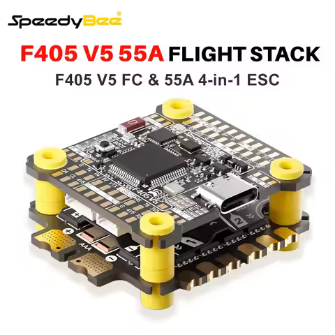 SpeedyBee F405 V5 Stack F405 V5 FC 32-Bit 55A 4in1 ESC 3-6S LiPo 30.5x30.5mm 16MB ICM42688P Gyro For