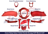 Full set Fullset Body Halus Scoopy eSP Prestige 2020 - 2023 k2F Original Merah Doff