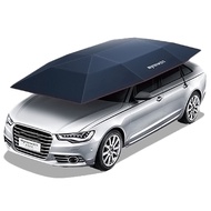 Portable Semi-automatic Car Umbrella Sunshade Roof Cover Tent UV Protection New