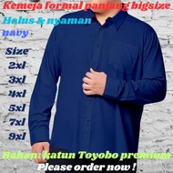 KEMEJA Formal shirt BIG size jumbo xxxl xxxxl oversize shirt 9xl 7xl 5xl