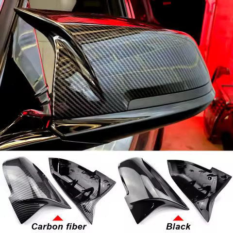 1 Pair Rearview Mirror Cover Cap Mirror Housing Cover Rearview Cap For BMW 220i 328i 420i F20 F21 F2