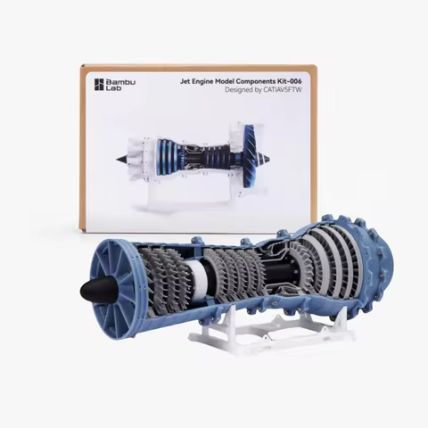 For Bambu Lab 3d Printable Turbojet Engine HK011 Hardware for Functional Turbojet Engine For MH006 C