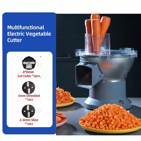 LX M1 Commercial Electric Vegetable Cube Cutting Machine Fruit Slicer Cutting Strip Dice Food Proces