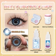 [Beli 1 Gratis 2]UYAAI Softlens Mata Lensa Kontak ：Sepasang Softlens 6 Bulan+Air Softlens 60ml+Eyedr