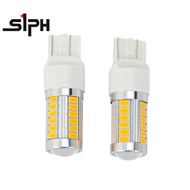 7443, T20 Led Bulbs Amber Yellow 900 Lumens Turn Signals Light Bulb
