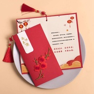 Chinese New Year Greeting Card Printing Greeting Cards with Envelope 2025 Snake Year Cny Gift Card C