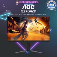 AOC Q27G4ZD 26.5"  QD-OLED 2560x1440 QHD 240HZ 0.03MS Gaming Monitor