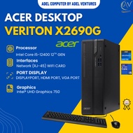 Acer Veriton X2690G Intel Core i5-12400(12TH GEN) Processor up to 4.40GHz, Windows Desktop