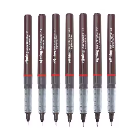1pcs Germany Rotring Tikky Graphic Fineliner Pigma Micron Fine Pens Smooth Ink Drawing Pen Sketch Fi