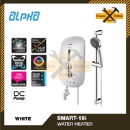 Alpha Water Heater Shower with Pump Alpha Smart 18i Evo-I Instant Water Heater DC Pump Alpha Water H