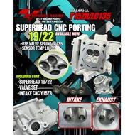 HI-POWER RACING LC135/Y15ZR CNC PORTING SUPERHEAD 19/22(NEW) 20/23 22/25 23/26 24/27 25/28 26/29 FUL