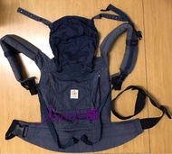 二手 美國 ergobaby organic 海軍藍 有機棉嬰兒揹帶 背巾