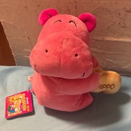日本愉快動物餅河馬豆豆公仔