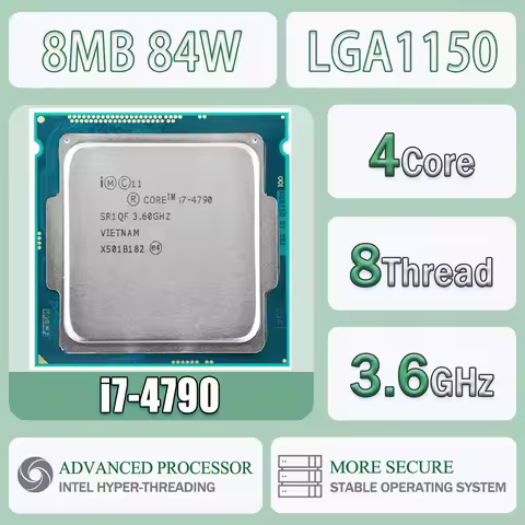 Intel Core I7-4790 3.6GHz 4 Cores 8 Threads 8M 84W I7 4790 Computer CPU Processor Server LGA1150