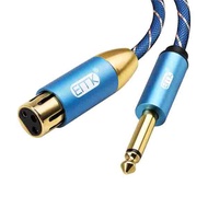 6.35 MM MALE TO XLR FEMALE 3 MTR EMK KN-L63 CABLE/ AUDIO CABLE/ JACK CABLE