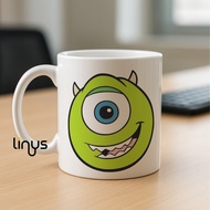 Mike Wazowski Face Mug Monsters Inc Green Coffee Cup