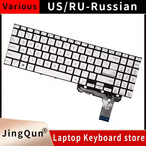 Replacement US/RU Russian Keyboard For ASUS Vivobook X1504 X1504ZA X1504VA X1504V X1504Z F1504 F1504
