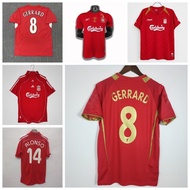 04-05 05-06 06-07 Season Liver-pool Retro Home Jersey Football Gerrard Alonso Shirts LFC